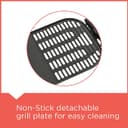 شواية كهربائية بغطاء زجاجي 2200 واط Black+Decker Open Flat Grill With Glass Lid