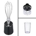 خلاط يدوي 400 واط Daewoo 4-in-1 Stainless Steel Hand Blender with Chopper and Whisk