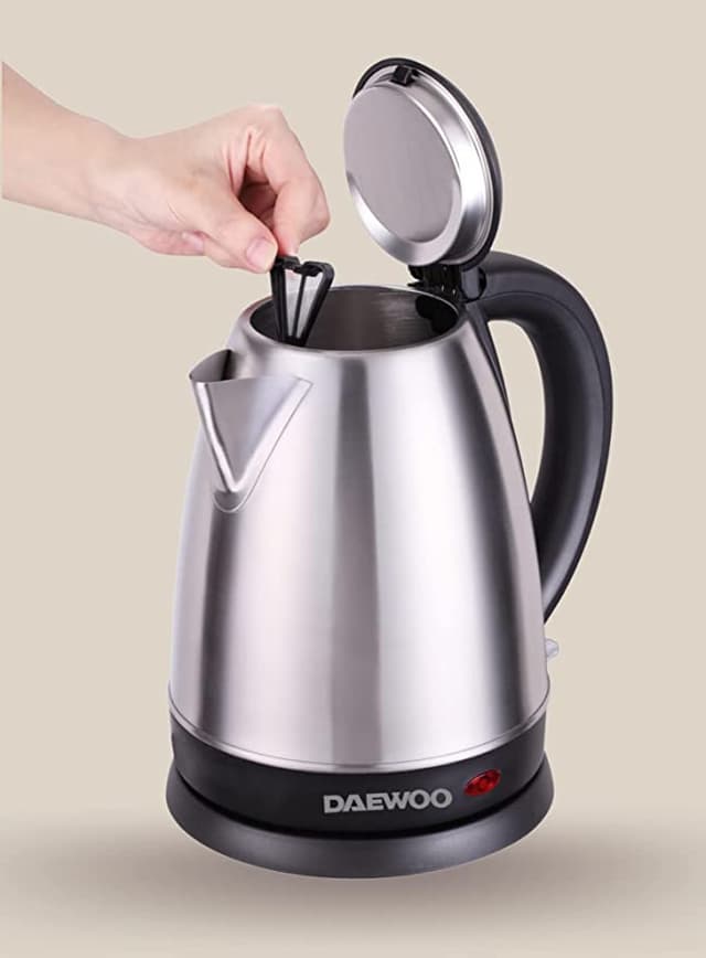 غلاية كهربائية 2200 واط Daewoo Stainless Steel Electric Kettle