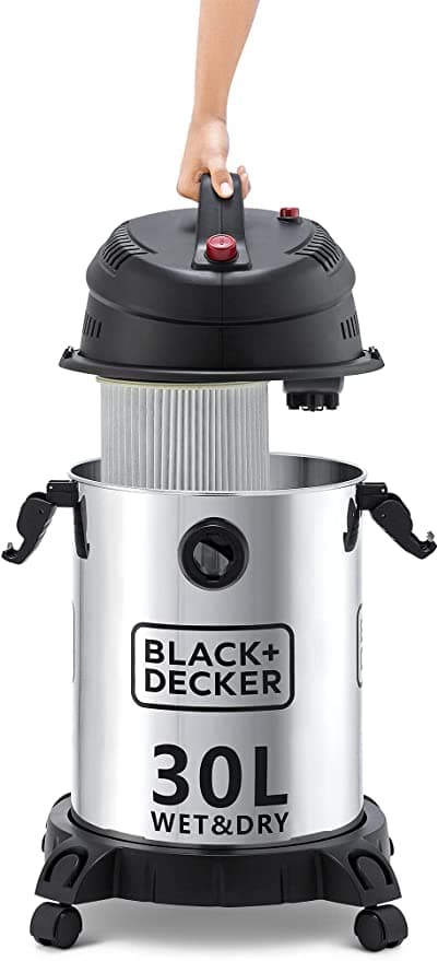 مكنسة بلاك اند ديكر برميل جاف ورطب 1610 واط Black+Decker Wet and Dry Vacuum Cleaner