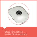 شواية كهربائية بغطاء زجاجي 2200 واط Black+Decker Open Flat Grill With Glass Lid