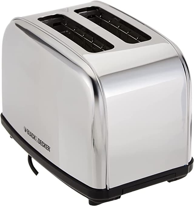 BLACK&amp;DECKER Black+Decker 2 Slice Cool Touch Bread Toaster White  ET222 B5 2 Year Warranty
