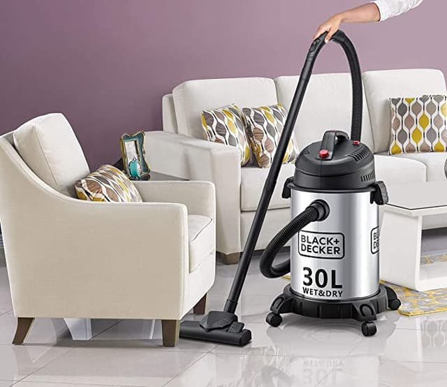 مكنسة بلاك اند ديكر برميل جاف ورطب 1610 واط Black+Decker Wet and Dry Vacuum Cleaner