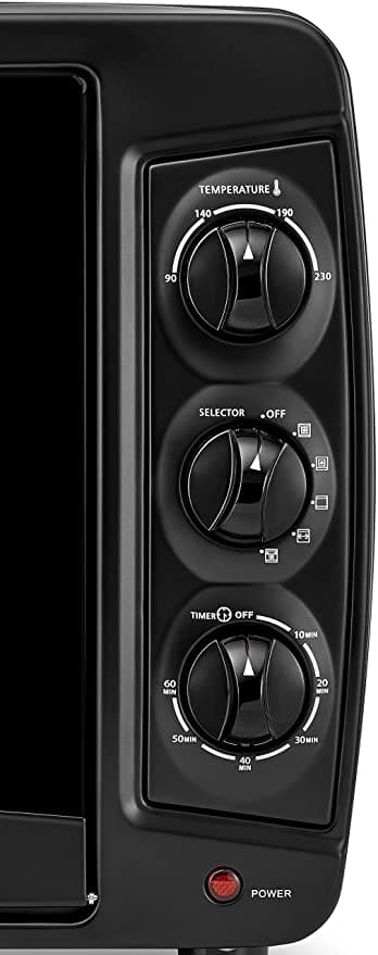 BLACK&DECKER Black+Decker 35L Double Glass Multifunction Toaster Oven with Rotisserie for Toasting/ Baking/ Broiling Black  TRO35RDG B5 2 Years Warranty