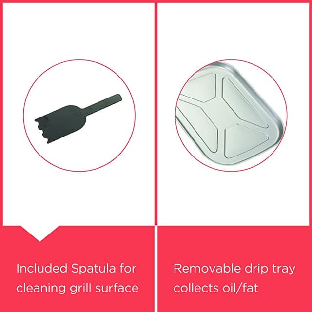 شواية كهربائية بغطاء زجاجي 2200 واط Black+Decker Open Flat Grill With Glass Lid