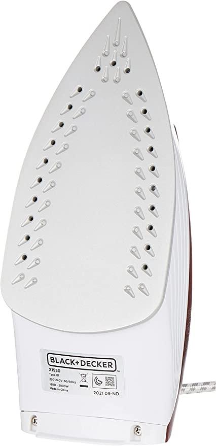 BLACK&DECKER Black & Decker Steam Iron with Anti Drip Red 1600W X1550 B6