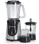 BLACK&amp;DECKER Black+Decker Glass Blender 600W Bx600G B5 Black/Silver 2 Year Warranty