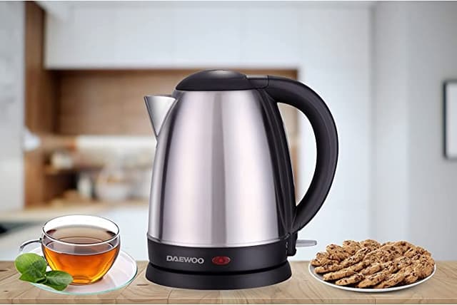 غلاية كهربائية 2200 واط Daewoo Stainless Steel Electric Kettle