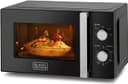فرن كهربائي صغير 20 لتر 700 واط بلاك اند ديكر Black+Decker Microwave Oven with Defrost Function