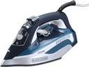 BLACK&amp;DECKER Black+Decker 2400W Steam Iron With Ceramic Soleplate Auto Shut Off Blue  X2150 B5 2 Years Warranty - 258255