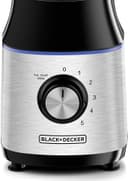 BLACK&amp;DECKER Black+Decker 700W High Speed Premium Blender with Glass Jar Black/Silver  BX650G B5 2 Years Warranty