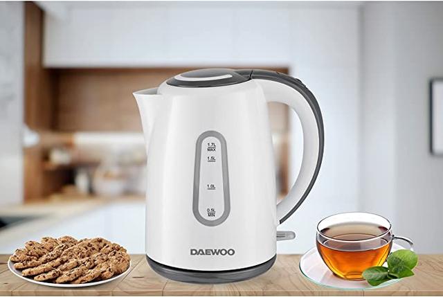 غلاية مياه كهربائية 2200 واط Daewoo 1.7 Liter Electric Kettle Korean Technology - SW1hZ2U6MTY4MjI5