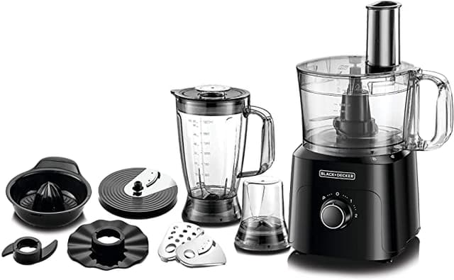 محضرة طعام 750 واط 2 لتر بلاك اند ديكر Black+Decker 2 L 750 W Function Food Processor - 128483