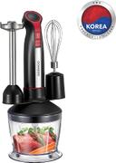 خلاط يدوي 400 واط Daewoo 4-in-1 Stainless Steel Hand Blender with Chopper and Whisk