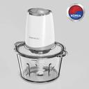 Daewoo 500W 1.8L Food Chopper with Glass Bowl, Quad Blade, Mincer & Grinder Function Korean Technology