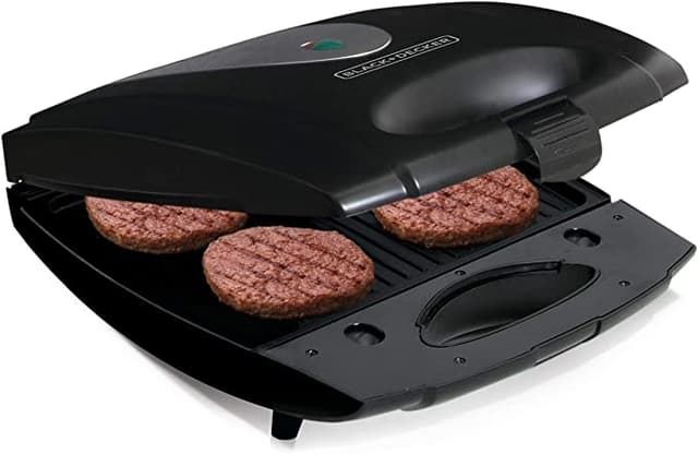 BLACK&amp;DECKER Black+Decker 4 Slot Sandwich Maker 1400W Black  TS4080 B5 2 Years Warranty