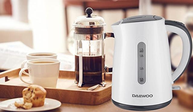 Daewoo 1.7 Liter Electric Kettle 2200W Korean Technology - SW1hZ2U6MTY4MjI0