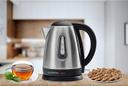 بويلر 1.7 لتر Daewoo Stainless Steel Electric Kettle with Dual Water