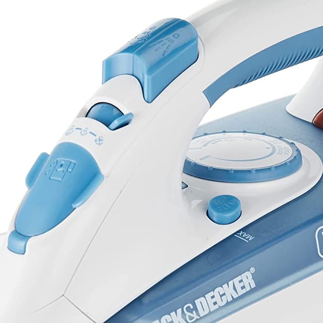 BLACK&DECKER Black+Decker 2200w Steam Iron With Non stick Soleplate And Spray Function Blue  X2000 b5 2 Years Warranty