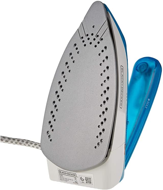 BLACK&amp;DECKER Black+Decker 1085W Dual Voltage Travel Steam Iron Blue  Ti250 B5 2 Years Warranty
