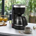 Daewoo Coffee Machine 10 Cup Coffee Maker for Drip Coffee and Espresso with 1.25L Glass Carafe 800W Korean Technology