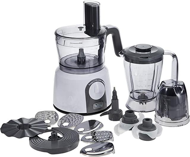 BLACK&amp;DECKER Black+Decker 1000W 32 Functions 5 in 1 Food Processor White  FX1075 B5 2 Years Warranty - SW1hZ2U6MTY2ODkw