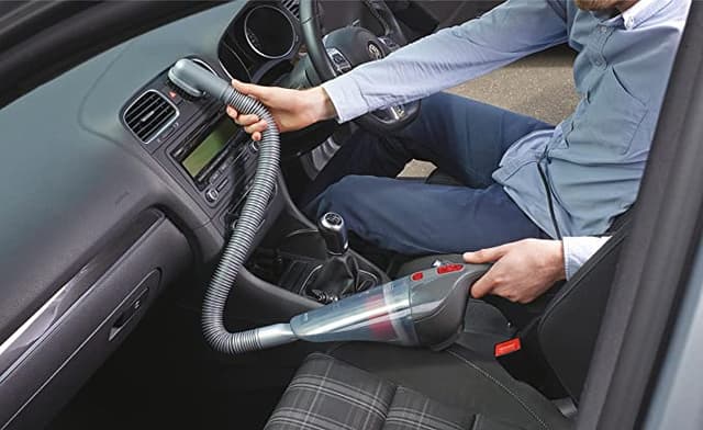 BLACK&DECKER Black+Decker 12V DC Auto Dustbuster Handheld Car Vacuum with 6 Pieces Accessories for Car Red/Grey  NV1210AV 2 Years Warranty