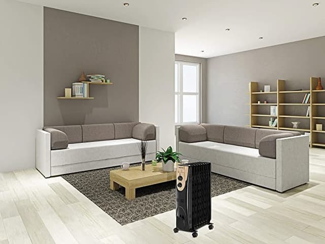 BLACK&DECKER Black+Decker 2000W 9 Fin Oil Radiator Heater Black  OR090D B5