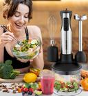 Daewoo 600W 4-in-1 Stainless Steel Hand Blender with Chopper and Whisk Korean Technology - SW1hZ2U6MTY4MTgx