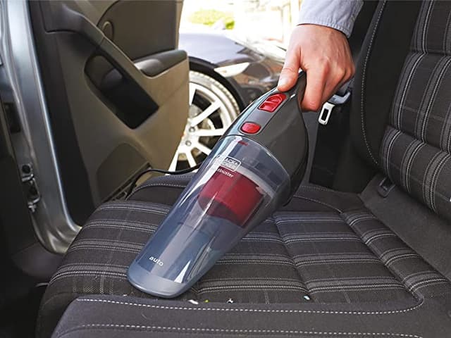 BLACK&DECKER Black+Decker 12V DC Auto Dustbuster Handheld Car Vacuum with 6 Pieces Accessories for Car Red/Grey  NV1210AV 2 Years Warranty