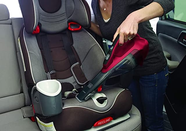 BLACK&DECKER BLACK+DECKER 10.8V 1.5Ah Li Ion 500ml Cordless Dustbuster Handheld Vacuum with Integrated Brush Tool & Jack Plug Charger for Home & Car Red/Grey  DVA315J B5 2 Years Warranty