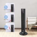 Daewoo 36 inch Digital Tower Fan with Remote, Timer, Oscillation, 3 Fan Speeds & 3 Wind Modes 45W Korean Technology - 129125