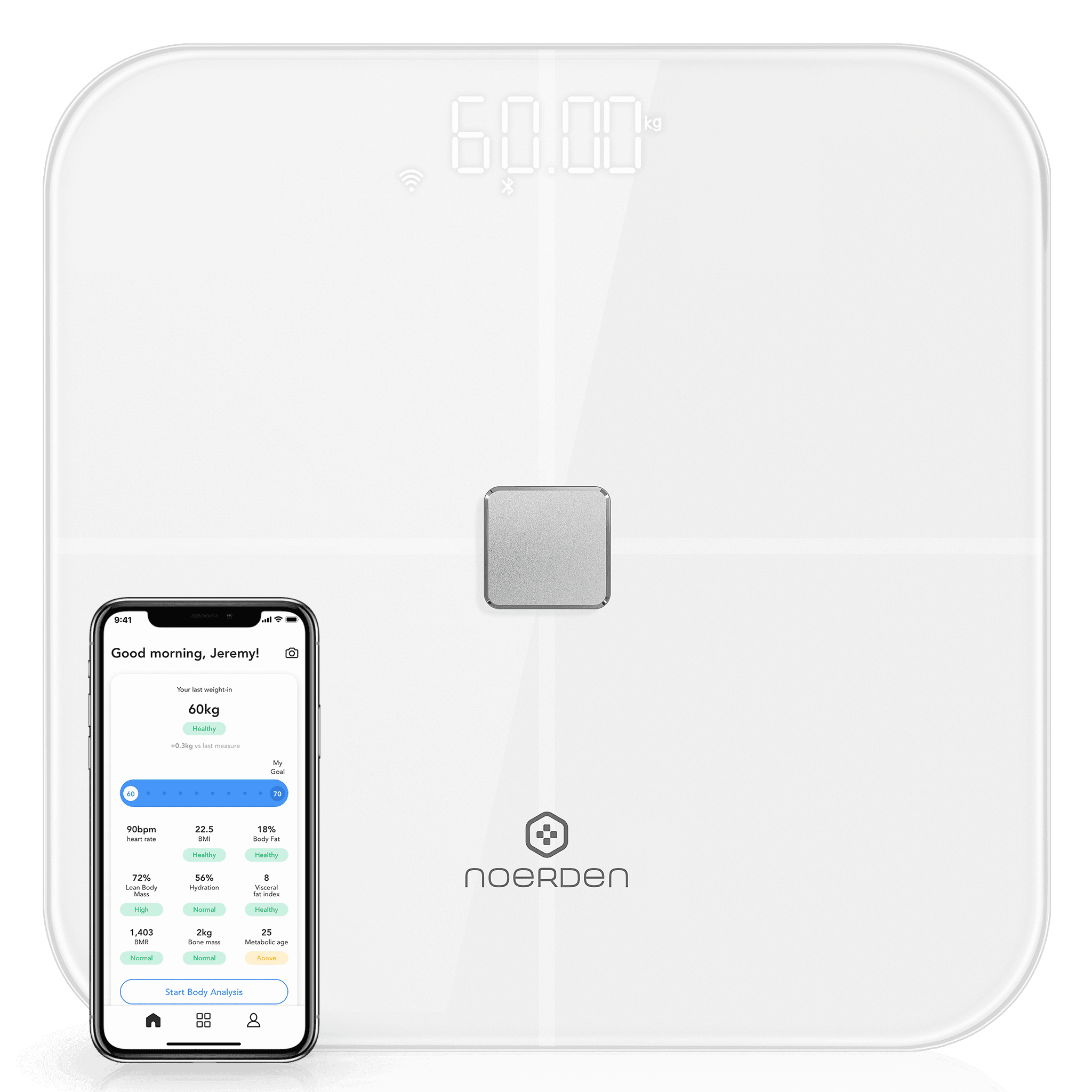 NOERDEN SENSORI - White - Smart Body Scale