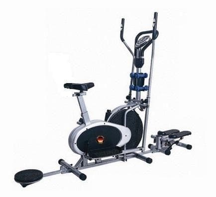 Marshal Fitness 5 in 1 multifunction elliptical cross trainer orbitrac with seat dumbbell twister stepper for home use bxz 32gst