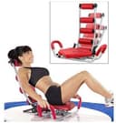 marshal fitness ab rocket twister abdominal trainer red