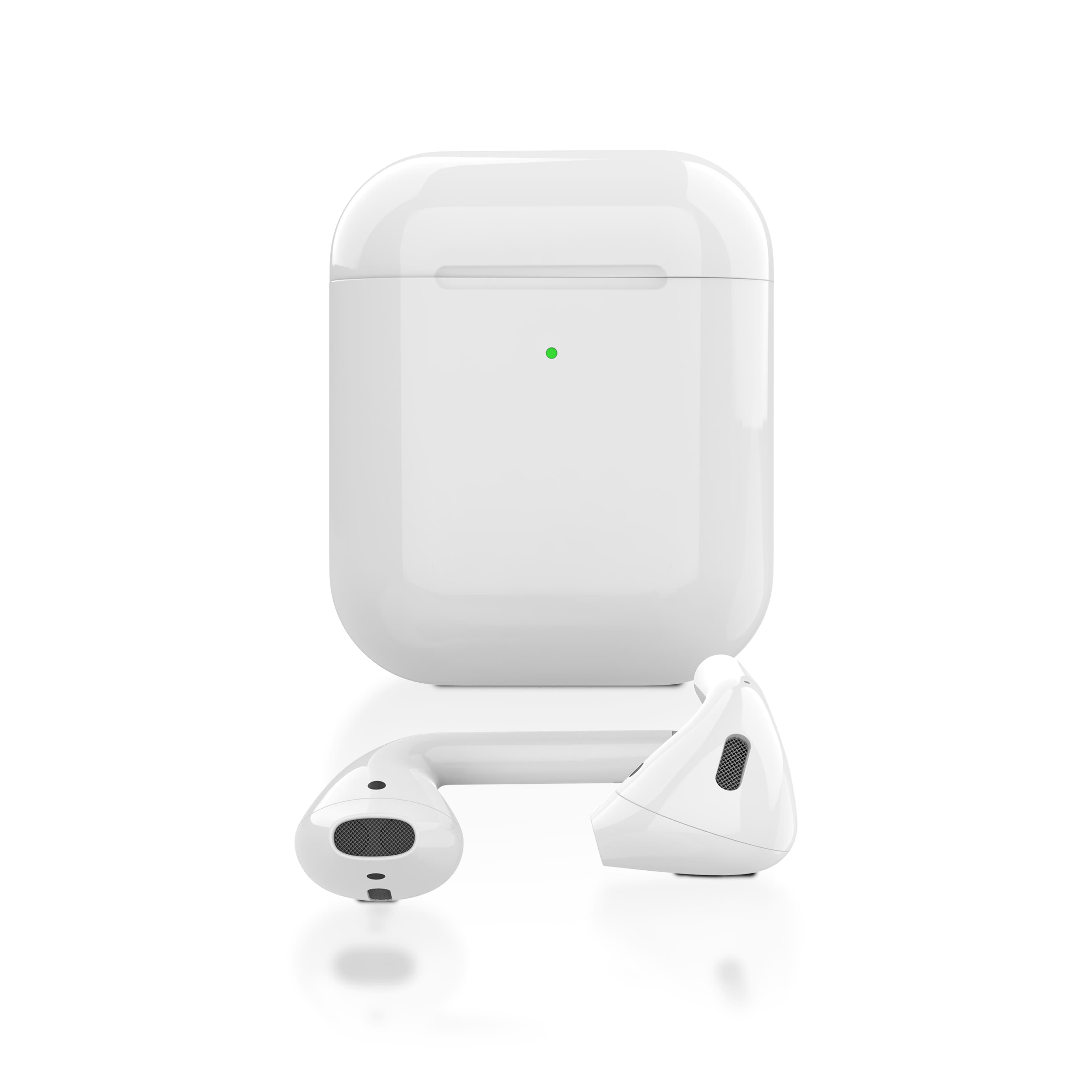 سماعات بلوتوث لاسلكية تعمل باللمس أبيض جرين ليون Green Lion White Touch ٍScreen True Wireless Earbuds