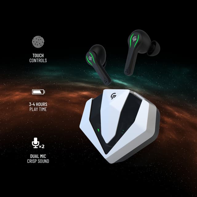 Porodo PDX413 True Wireless Gaming Earbuds - Silver