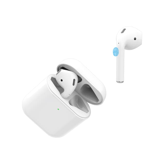 سماعات بلوتوث لاسلكية تعمل باللمس أبيض جرين ليون Green Lion White Touch ٍScreen True Wireless Earbuds - 129866