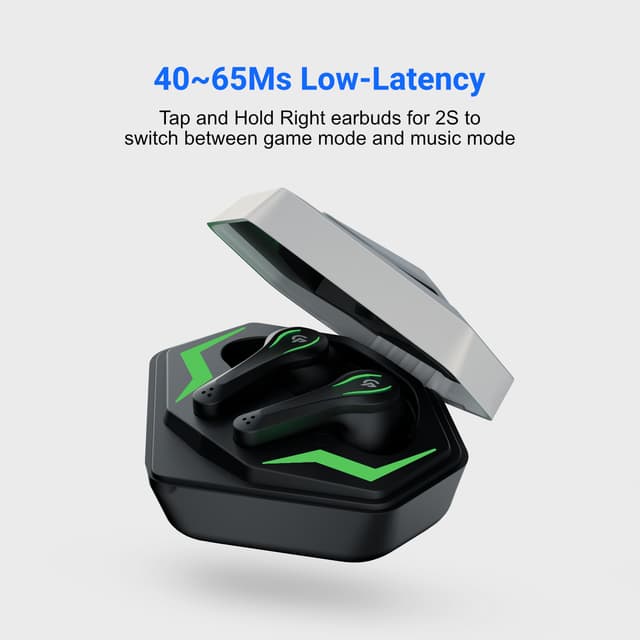 Porodo PDX413 True Wireless Gaming Earbuds - Silver