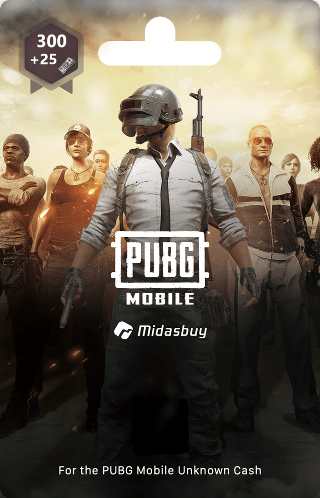 بطاقة شحن شدات ببجي PUBG (300 + 25 UC)