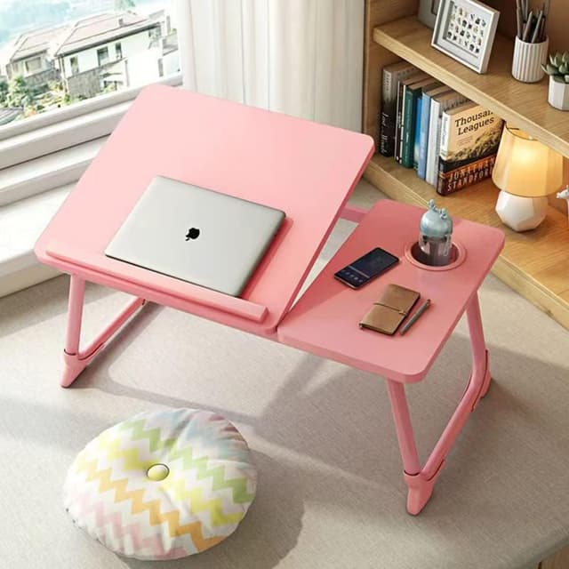 Generic Adjustable Lapdesk Table with Cup Holder
