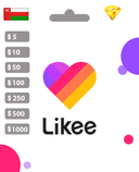 بطاقة شحن لايكي BIGO Likee فئة $ 100 (ستور عماني)