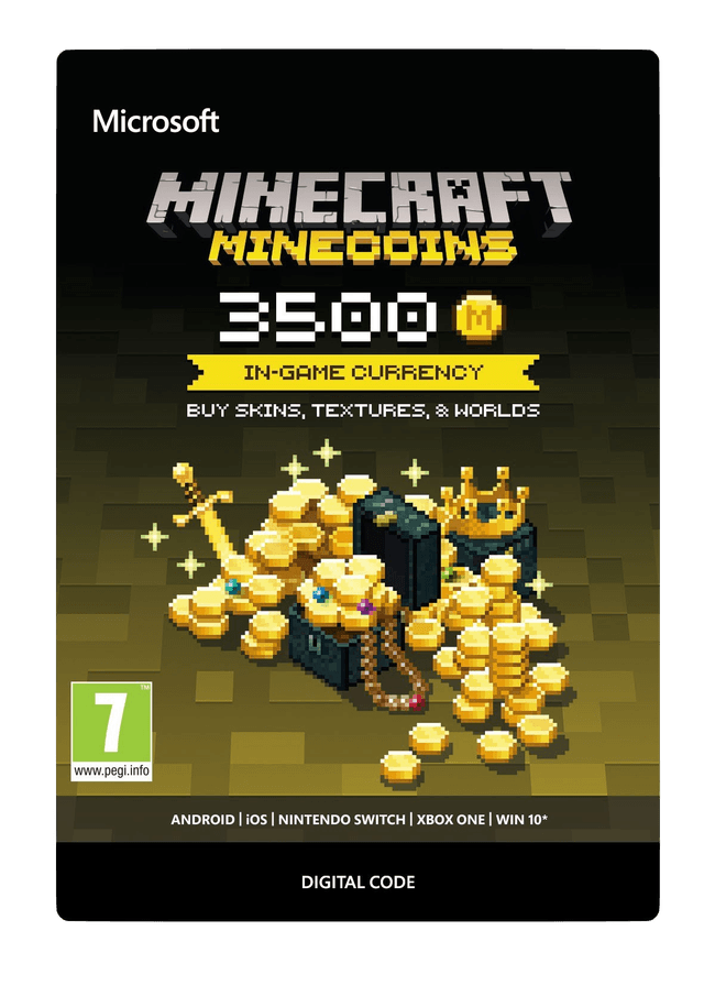 بطاقة ماينكرافت 3500 كوين Minecraft