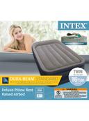 INTEX Dura Beam Series Deluxe Pillow Rest Raised Bed Multicolour Twin