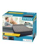 INTEX Dura Beam Standard Deluxe Pillow Rest Airbed With Fiber Technology Multicolour Queen