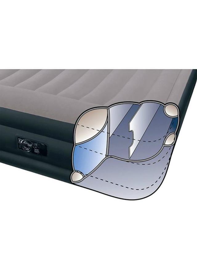 INTEX Dura Beam Standard Deluxe Pillow Rest Airbed With Fiber Technology Multicolour Queen