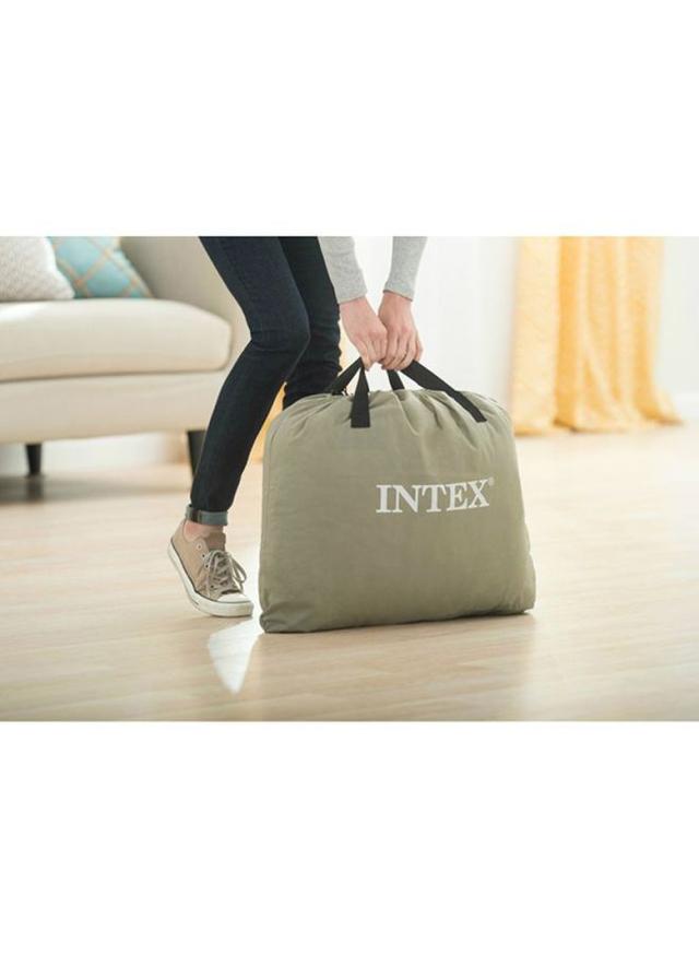 INTEX Dura Beam Standard Deluxe Pillow Rest Airbed With Fiber Technology Multicolour Queen