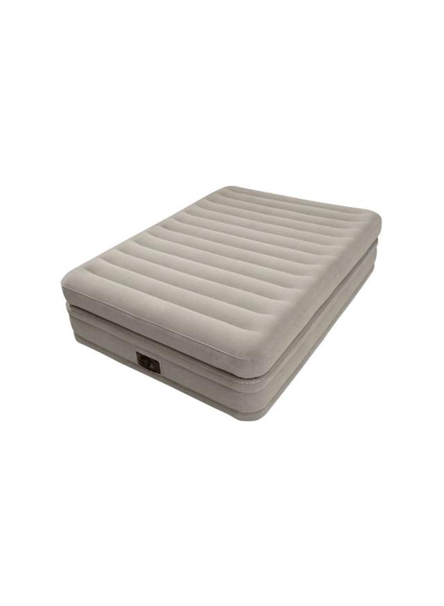 سرير مزدوج قابل للنفخ 203x51x152سم | "Intex Inflatable Double Bed With Pump Double Layers Extra Comfort "Grey - SW1hZ2U6MjUwMzM2