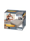 سرير مزدوج قابل للنفخ 203x51x152سم | "Intex Inflatable Double Bed With Pump Double Layers Extra Comfort "Grey - SW1hZ2U6MjUwMzM4