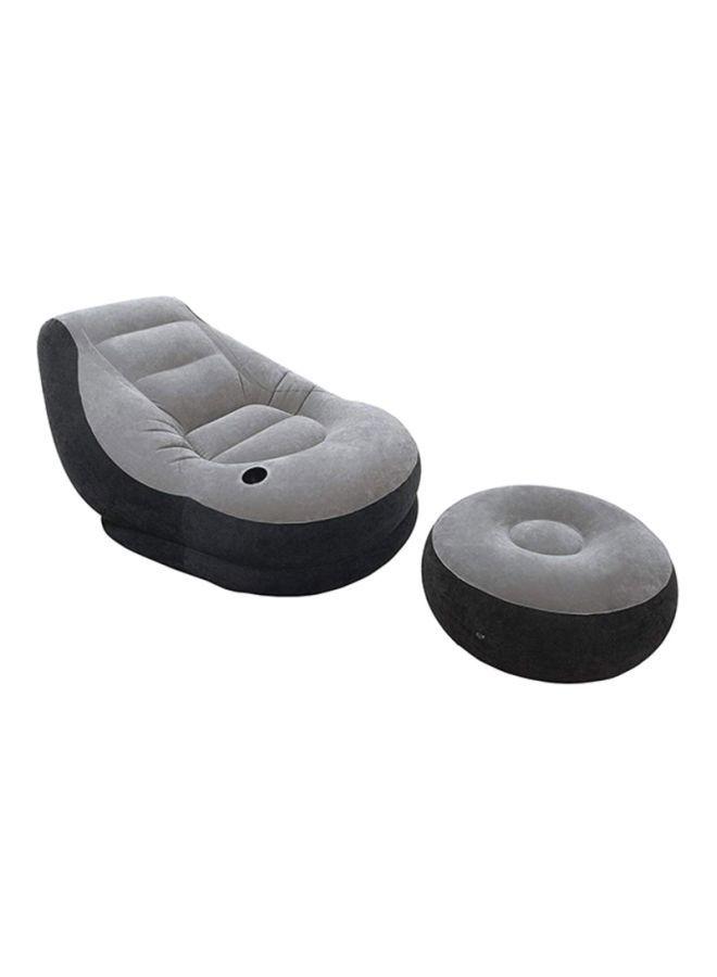 كرسي هوائي من قطعتين  INTEX Ultra Lounge Grey/Black